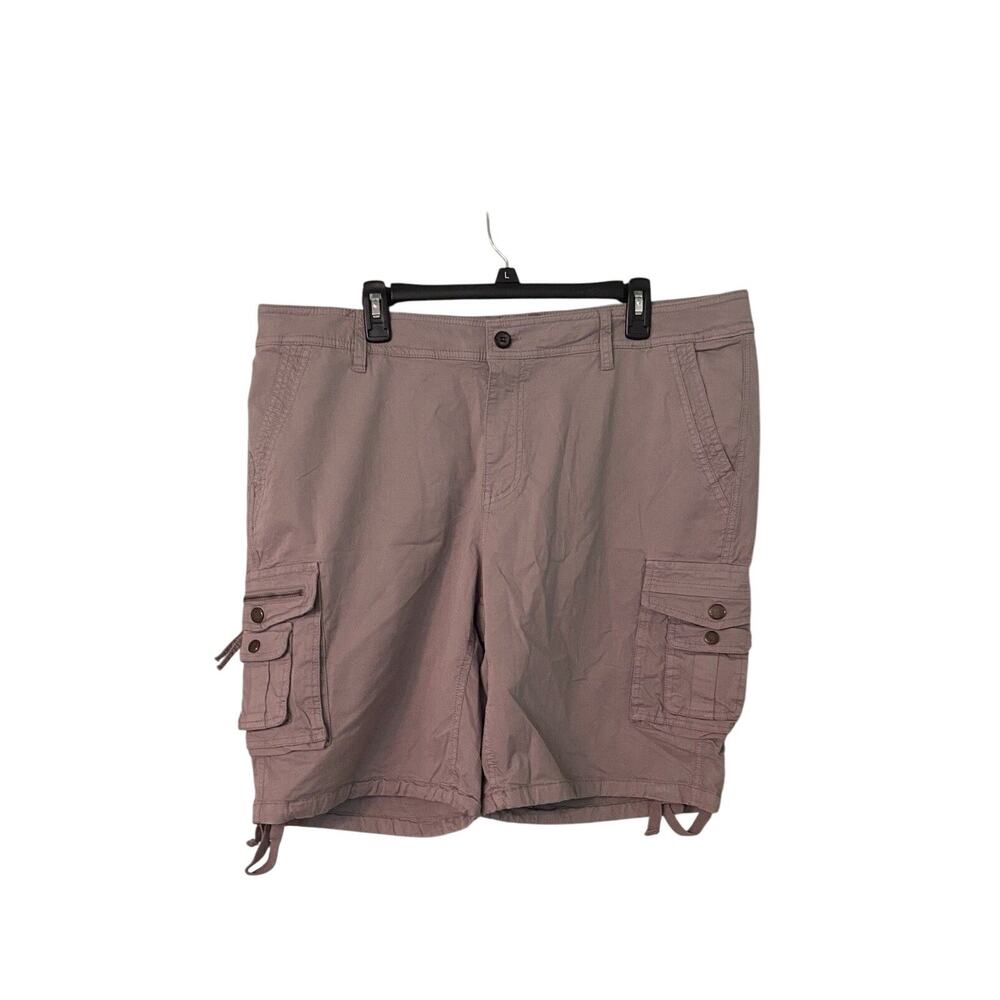 FOURSTEEDS Women's Multi-Pocket Cargo Shorts SIZE 18